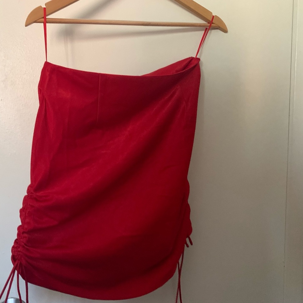 Tiger mist NWT ruched satin skirt
